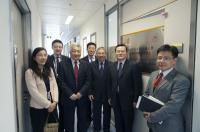 The visitors tour the CUHK-SDU Joint Laboratory on Reproductive Genetics